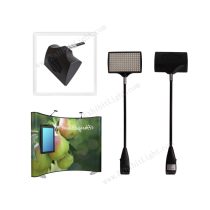 LED lights for fabric pop up display stand