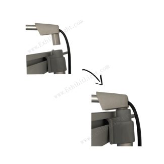 portable led banner stand light