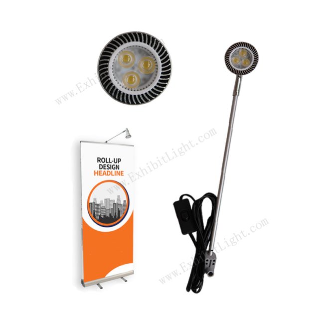 led banner stand light for trade show