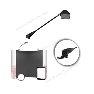 Pop up booth display lighting