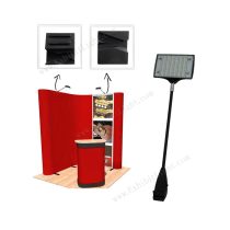 Pop up booth display arm lights