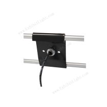 grid wall display lighting S shaped tail installation