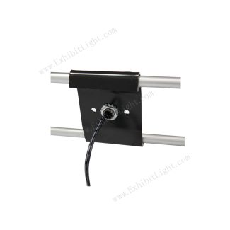 grid wall display lighting S shaped tail installation