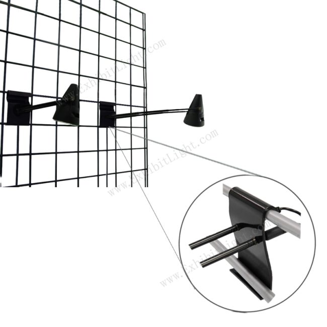 Gridwall lights exhibition