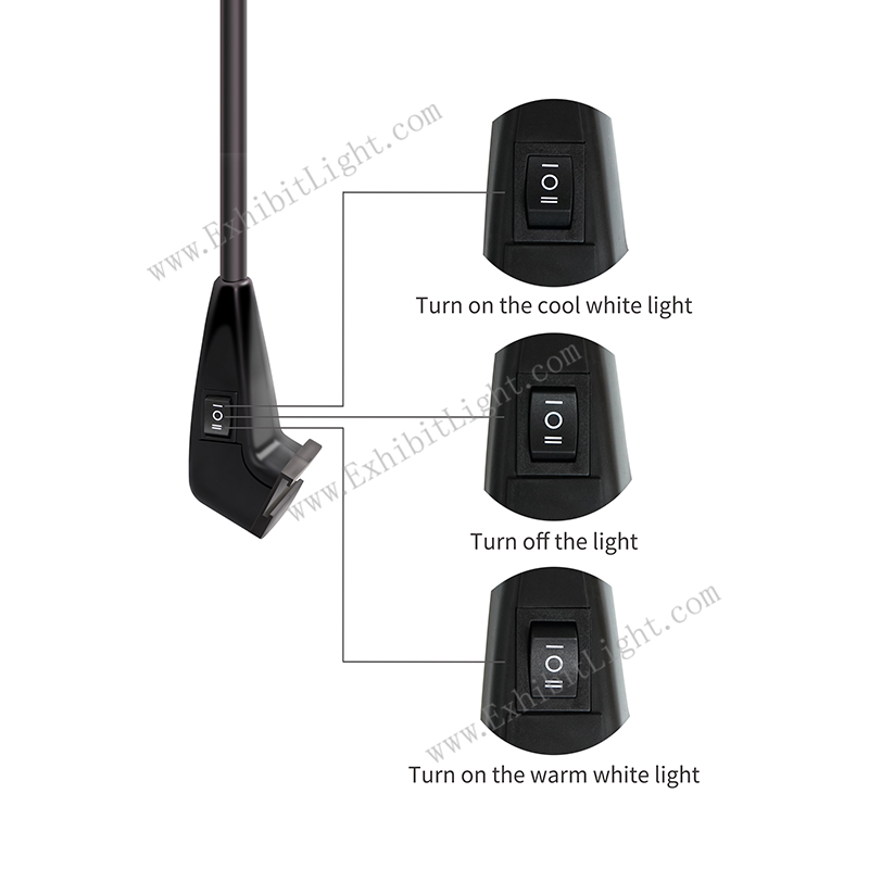 Exhibit Arm Lights CCT Changeable, LXS240-001-A - Exhibit Light Factory