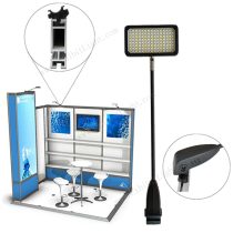 octanorm display arm lights for trade show