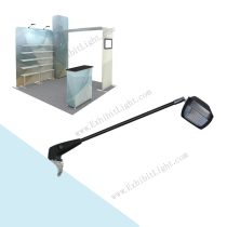 tension fabric display mockup lights for trade show