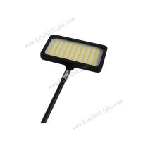 curved tension fabric display floodlights