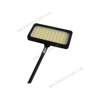 curved tension fabric display floodlights