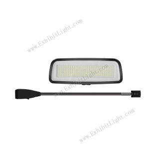 adjustable tension fabric displays light for trade show