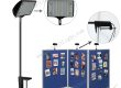 Portable jumbo display boards exhibition clamp lights