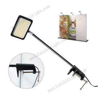portable display boards long arm clip lights