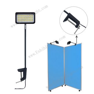 portable display boards long arm clip light for trade show