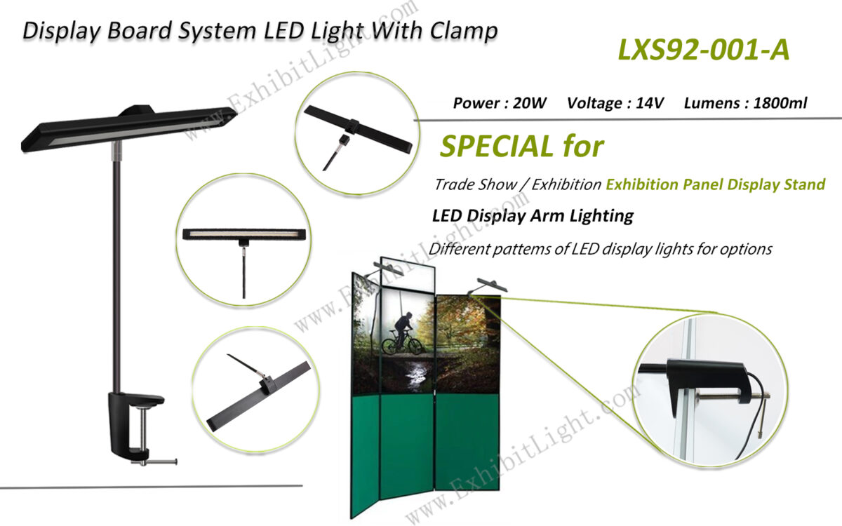 display board system LED light with clamp, lxs92-001-a