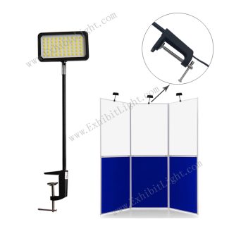 LED lights with clips for exhibition panel for trade show