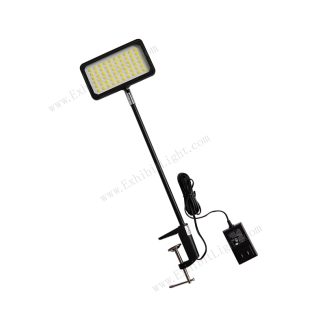 LED lighting with clips for exhibition panel