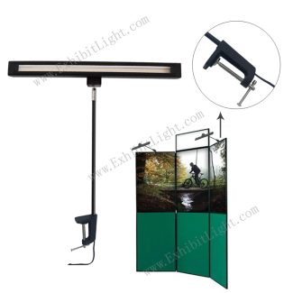 display board system LED light with clamp for trade show