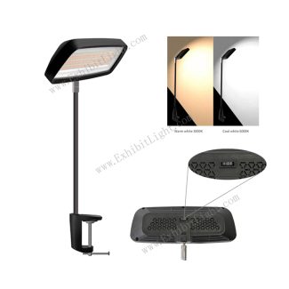 foldable board LED exhibition clamp light dual color temperature