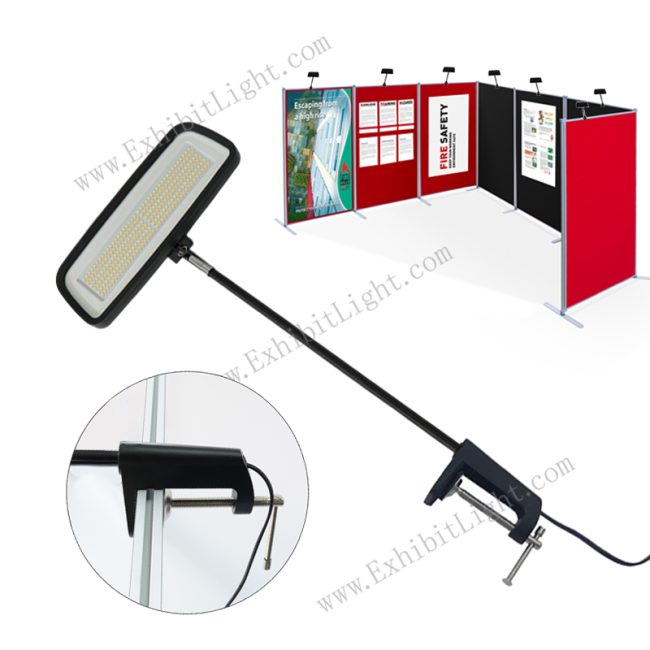 foldable board LED exhibition clamp light factory
