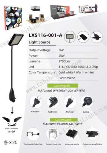 116 LED lamp beads exhibition link light