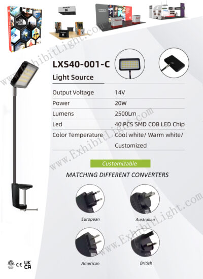 led panel display light lxs40-001-c